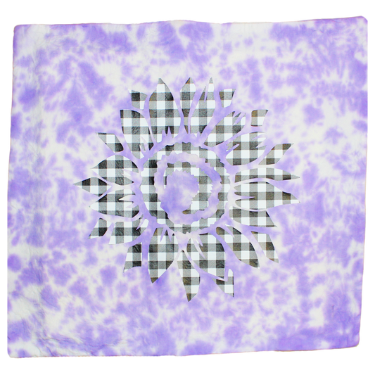 PLAID FLOWER on LAVENDER REALM