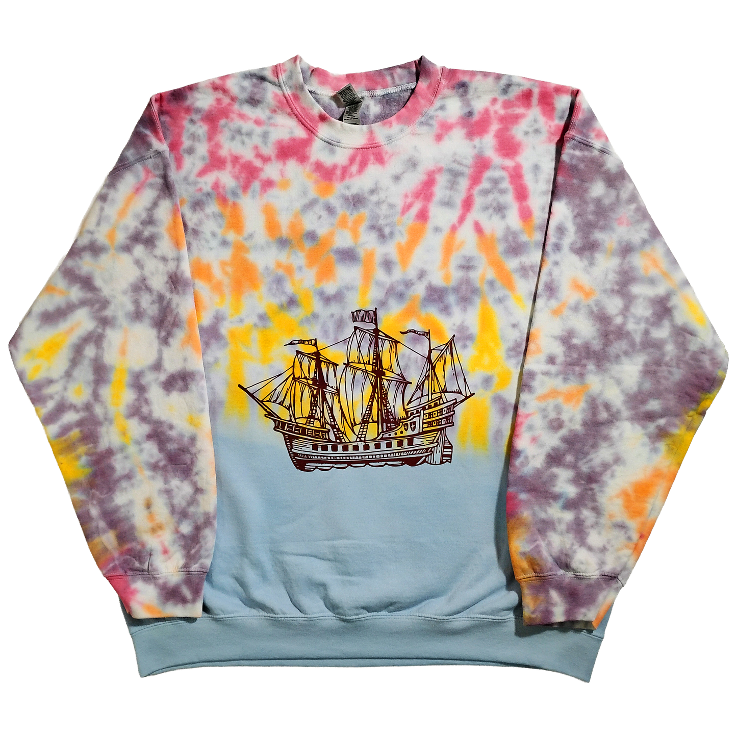 A GALLEON EMBRACING THE SUNSET