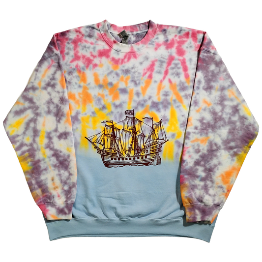 A GALLEON EMBRACING THE SUNSET